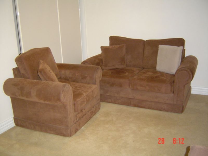 Brown lounge setting