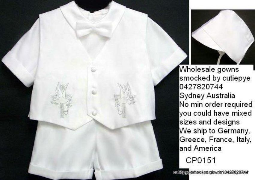 Christening bridal satin suits reduced from 130 to 85 ring 0427820744