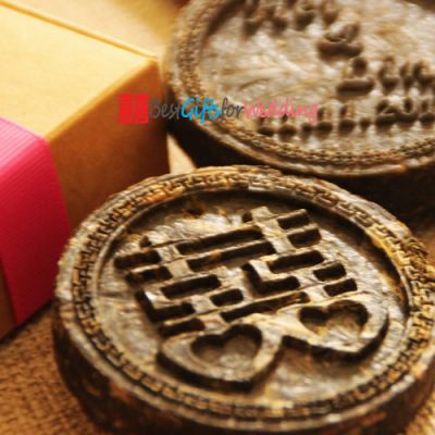 Personalized Wedding Tea Coin Favor