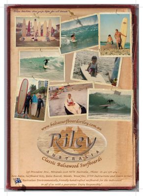 Balsawood surfboard