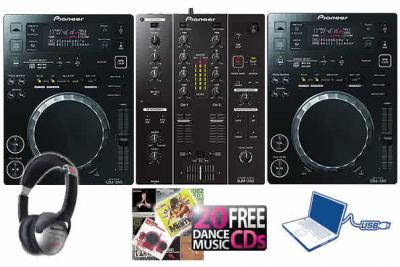 Pioneer CDJ 350 &amp; DJM 350 Bundle with HDJ2000 Headphones