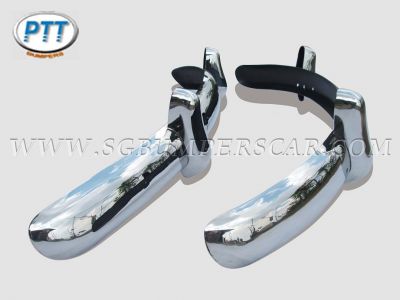 VW Beetle Bumper - EU style with overriders (1955-1967)