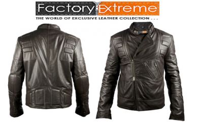 Mens Leather Bomber Jacket - FactoryExtreme
