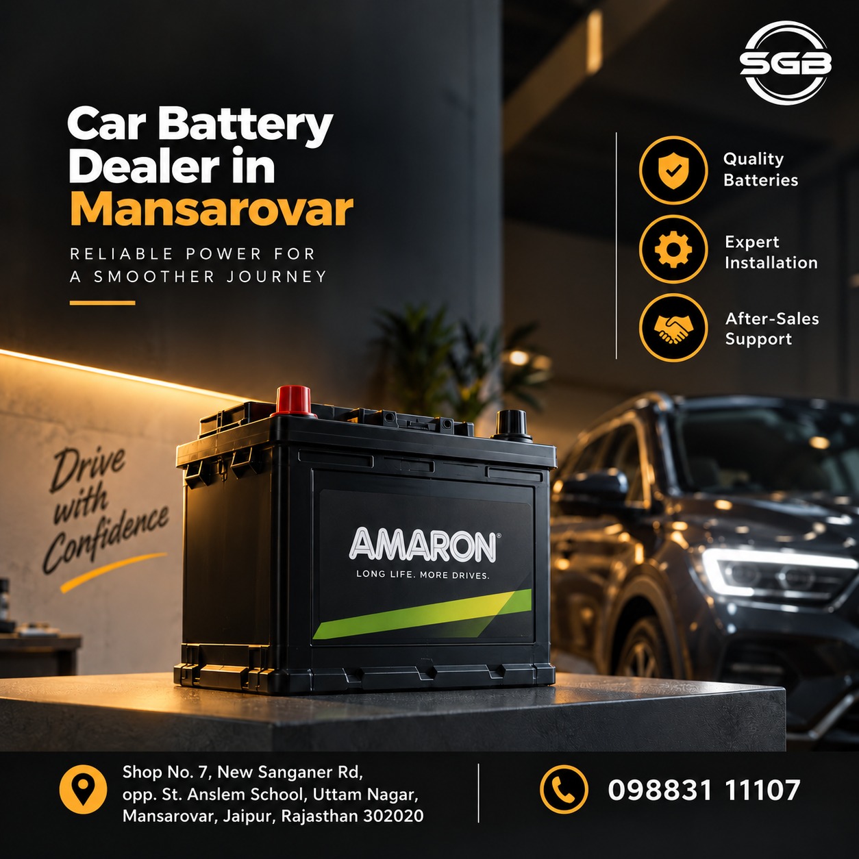 Shree Ganpati Batteries - Car Battery Dealer in Mansarovar