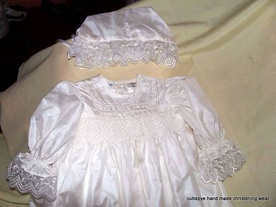 christening gowns smocked handmade 0427820744