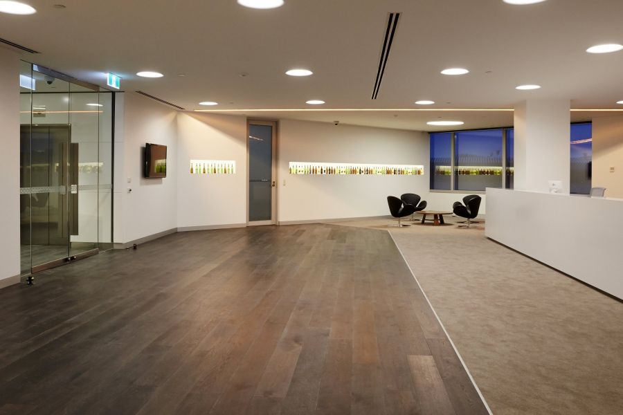 White Grey Timbered Flooring at WOODCUT