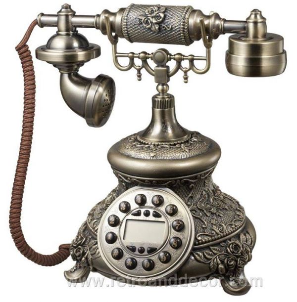 Beautiful Hand made Vintage Telephones & Decorative Clocks
