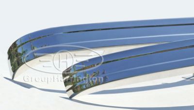 VW Bay Window Bus later type 1973 and onwards brand new stainless steel bumpers