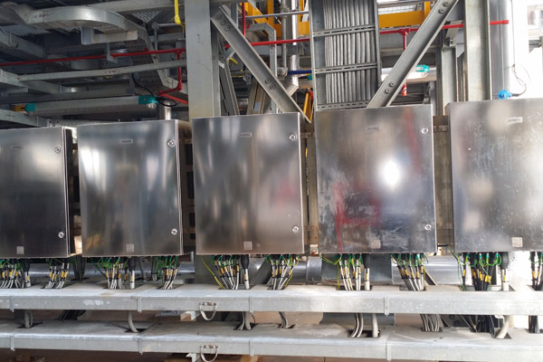 Explosion proof distribution panel supply