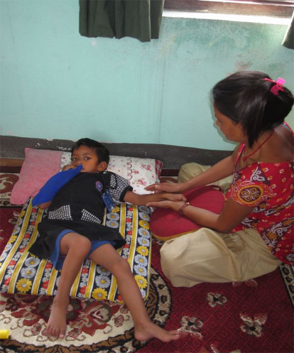 Volunteer in a disabled childrens centre in Nepal