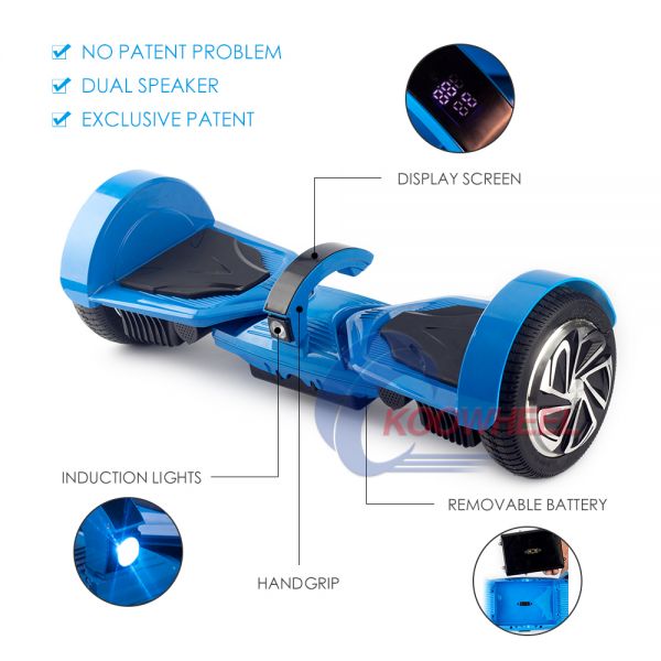 Koowheel smart balance scooter 7 inch dual bluetooth and led lights K5