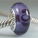 Murano  Glass  Beads  With  Solid  Silver  Screw  Cores
